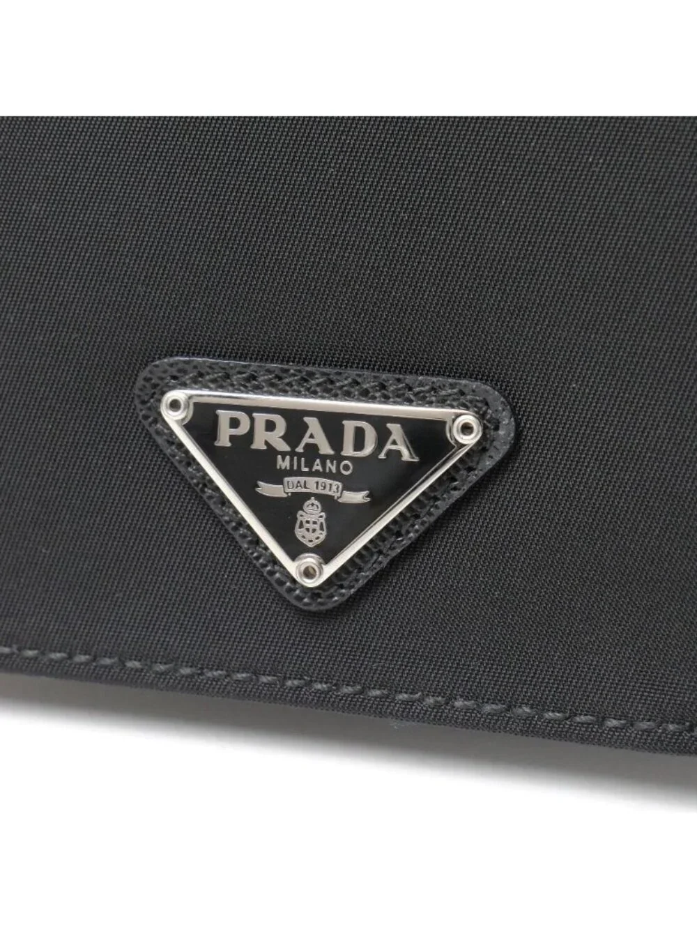 Prada Card Case Triangle Logo Bifold